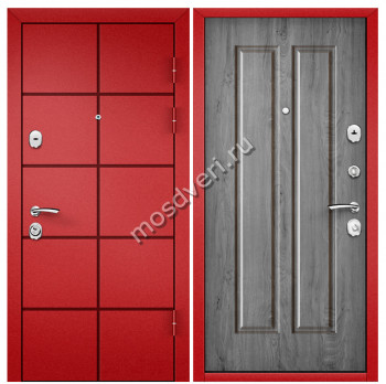 Красная входная дверь в квартиру KVD-13 - купить от производителя Мосдвери Красная входная дверь в квартиру KVD-13